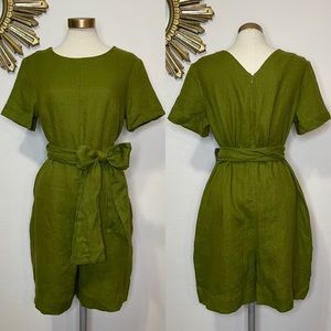 Bliss 100% Linen Jumpsuit Romper